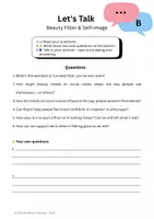 Vorschau - Arbeitsblätter - Social Media, Filter und digitale Identität: freies Sprechen mit Reflexion (Oberstufe) - Seite 2