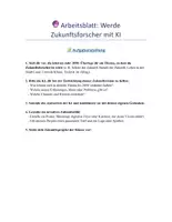 Vorschau - Arbeitsblätter - Arbeitsblatt mit KI: Werde Zukunftsforscher*in mit KI (ab Klasse 7) - Seite 1