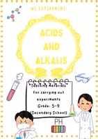 Vorschau - Arbeitsblätter - Explore Acids & Bases – Interactive Chemistry for Grades 6–9 | Chemie Bilingual - Deckblatt