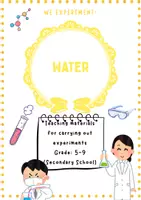 Vorschau - Arbeitsblätter - Hands-On Water Science Experiments (Grades 3–6) | Experimente - Deckblatt