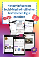 Vorschau - Arbeitsblätter - Insta-Profil einer historischen Figur gestalten - Seite 1