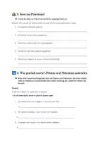 Vorschau - Arbeitsblätter - Präsens und Präteritum - sicher unterscheiden und anwenden - Seite 1