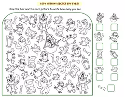Aperçu - Feuilles d'exercices - Little Spies I Spy & Count Adventure - Page 3