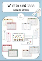 Vorschau - Spiele - Würfle und teile - spielerische Übungen zur Division - Deckblatt