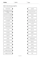 anteprima - Esercizi - Clothes / Vestiti: Draw the lines 3 (Scheda di esercizi di inglese) - Pagina 3