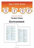 Vorschau - Arbeitsblätter - Environment: Going Green and Saving the Planet (Tandem Sheet) - Deckblatt