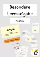 Vorschau - Test - Besondere Lernaufgaben - Längen - Deckblatt