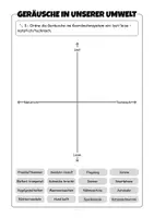 Vorschau - Arbeitsblätter - Geräusche in unserer Umwelt bewusst wahrnehmen (inkl. Audioübung) - Seite 1