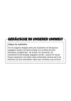 Vorschau - Arbeitsblätter - Geräusche in unserer Umwelt bewusst wahrnehmen (inkl. Audioübung) - Seite 2