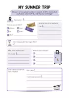 Vorschau - Arbeitsblätter - Planning a Trip - Summer vacation - Seite 1