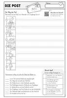 Vorschau - Arbeitsblätter - Die Post - eine Postkarte versenden - Tafelmaterial analog/digital - Seite 2