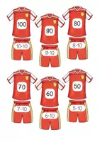 Vorschau - Stationenlernen - EINMALEINS: Legespiel mit Fußballtrikots - Seite 2