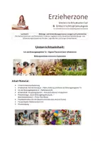 Vorschau - Stundenentwürfe - Ich als Bildungsbegleiter – Eigene Praxis kritisch reflektieren, Bildungsanlässe erkennen & gestalten, Lernfeld 4: „Bildungs- und Entwicklungsprozesse anregen und unterstützen“ - Deckblatt