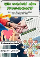 Vorschau - Arbeitsblätter - Wie entsteht eine Freundschaft? - Deckblatt