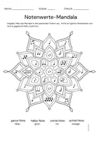 Vorschau - Arbeitsblätter - Notenwerte-Mandala für den Musikunterricht - Seite 2