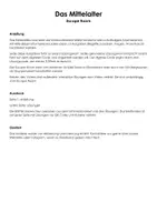 Vorschau - Arbeitsblätter - Das Mittelalter (Escape Room) - Deckblatt