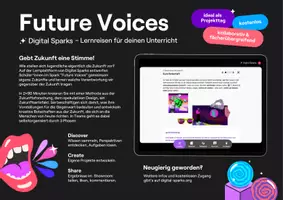 Vorschau - Stundenentwürfe - Digital Sparks "Future Voices" - projektbasierte Lernreise - Seite 1