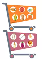 Aperçu - Jeux - Le jeu du supermarché - Syllabe d'attaque - Page 1