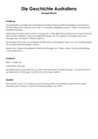 Vorschau - Arbeitsblätter - Die Geschichte Australiens (Escape Room) - Deckblatt