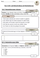 Vorschau - Arbeitsblätter - Test Nominalisierung - Seite 1