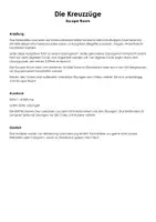 Vorschau - Arbeitsblätter - Die Kreuzzüge (Escape Room) - Deckblatt
