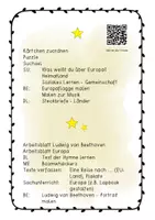Vorschau - Arbeitsblätter - Beethoven Europa Ode an die Freude - Seite 1