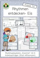Vorschau - Arbeitsblätter - Musik im Sommer: Rhythmus und Eis (Grundschule Klasse 1-4) - Deckblatt