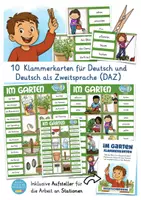 Vorschau - Fördermaterial/Inklusion - Sachunterricht und Schulgarten Klammerkarten - im Garten - Seite 1