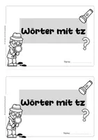 Vorschau - Arbeitsblätter - A5-Heft „Wörter mit tz“ – Differenziertes Rechtschreibtraining - Seite 2