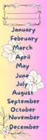 Προεπισκόπηση - Άλλος τύπος υλικού - Bookmarks (Days/Months/Seasons/Verb "be"/Verb "have got") - Σελίδα 2