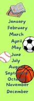Προεπισκόπηση - Άλλος τύπος υλικού - Bookmarks (Days/Months/Seasons/Verb "be"/Verb "have got") - Σελίδα 3