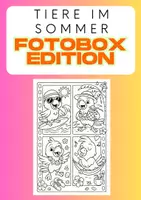 Vorschau - Mal- und Bastelvorlagen - Ausmalbilder: Tiere im Sommer Fotoboxedition - Deckblatt