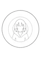 Vorschau - Mal- und Bastelvorlagen - runde Prickelbilder / Fensterbilder Thema Mangas - Grundschule - Bastelvorlagen - Seite 3