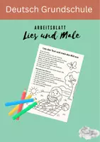Vorschau - Arbeitsblätter - Deutsch Lies und Male "Sommer" - Deckblatt