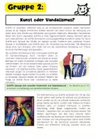 Vorschau - Arbeitsblätter - Graffiti Kunst Gruppenarbeit - Seite 3