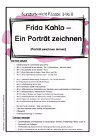 Vorschau - Unterrichtsreihen - Frida Kahlo - Ein Porträt zeichnen - Kunst Klasse 3 bis 6 - Kopiervorlagen, Anleitungen, Präsentationen - Seite 2