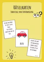 Vorschau - Spiele - Rätselkarten "Fahrzeuge & Fortbewegung" für den Morgenkreis - Deckblatt