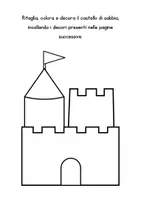 anteprima - Materiale per pittura e bricolage - Lavoretto estivo per bambini - Castello di Sabbia - Pagina 2