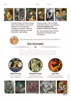 Vorschau - Arbeitsblätter - KUNST 🧑🎨 Pablo Picasso & seine Zeitgenossen im Kubismus - Seite 3