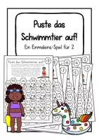 Vorschau - Spiele - Puste das Schwimmtier auf! Sommerliches 1x1-Spiel für 2 - Deckblatt