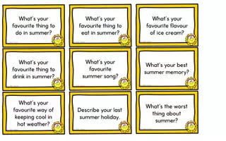 Vorschau - Spiele - Summer - Conversation Cards - Seite 1