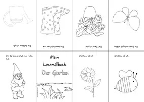 Vorschau - Mal- und Bastelvorlagen - Malbücher dreifach differenziert: Der Garten - Seite 3