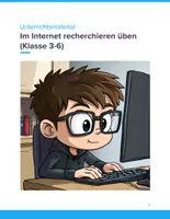 Vorschau - Unterrichtsreihen - Unterrichtsmaterial: Im Internet recherchieren – Kompetenzen für Klasse 3 bis 6 stärken - Deckblatt