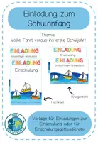 Vorschau - Mal- und Bastelvorlagen - Materialpaket - Schulanfang/ Einschulung - Seite 1