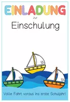Vorschau - Mal- und Bastelvorlagen - Einladung zum Schulanfang/ Einschulung / Gottesdienst Vorlage - Seite 3