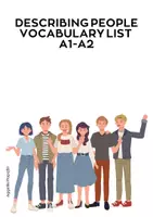 Προεπισκόπηση - Φύλλα εργασίας - Describing People VOCABULARY LIST A1-A2 - Εξώφυλλο