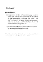 Vorschau - Prüfungsvorbereitung - Mündliche Abiturprüfung Deutsch (Romananalyse "Der Trafikant" und Verknüpfungsmoment "Heimat") (1) - Seite 1