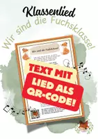 Vorschau - Anderer Materialtyp - Klassenlied - Wir sind die Fuchsklasse! - Deckblatt