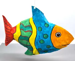 Vorschau - Mal- und Bastelvorlagen - Kunst im Sommer: "Coole 3D Fische aus Zeitung" basteln - Seite 3
