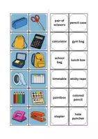 Vorschau - Bildkarten - Bildkarten: School supplies - Seite 2